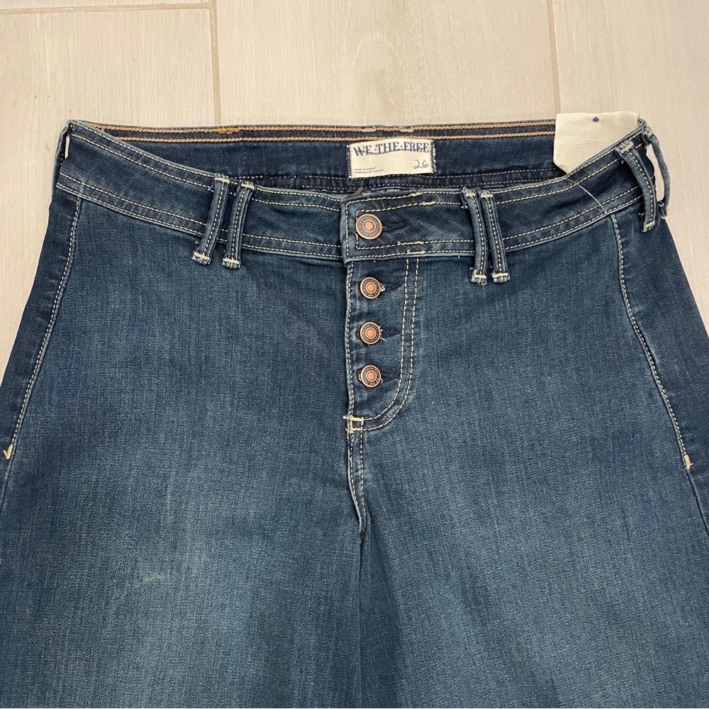 NWT We The Free Crvy Counter Culture Wide Leg Jeans - Picture 12 of 12